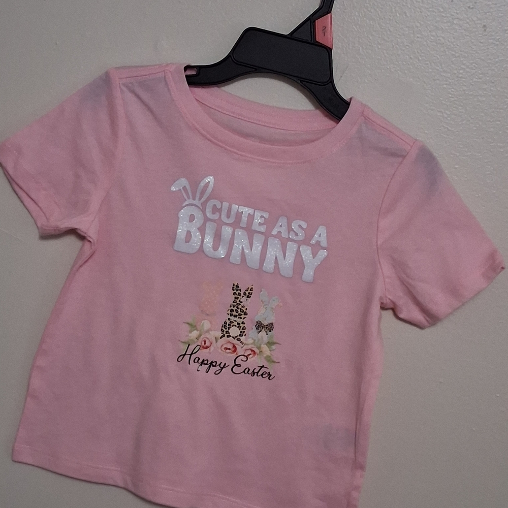 Cute as a Bunny Pink Kids T-Shirt - Happy Easter
